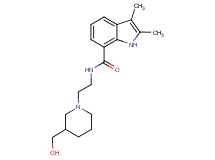 N-{2-[3-(hydroxymethyl)piperidin-1-yl]ethyl}-2,3-dimethyl-1H-indole-7-carboxamide