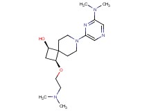 (1R*,3S*)-3-[2-(dimethylamino)ethoxy]-7-[6-(dimethylamino)pyrazin-2-yl]-7-azaspiro[3.5]nonan-1-ol