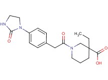 3-ethyl-1-{[4-(2-oxo-1-imidazolidinyl)phenyl]acetyl}-3-piperidinecarboxylic acid