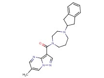 3-{[4-(2,3-dihydro-1H-inden-2-yl)-1,4-diazepan-1-yl]carbonyl}-6-methylpyrazolo[1,5-a]pyrimidine