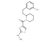 3-[2-(1-{[2-(methylamino)-1,3-thiazol-4-yl]carbonyl}-2-piperidinyl)ethyl]phenol