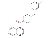 5-{[4-(3-fluorobenzyl)-1-piperazinyl]carbonyl}isoquinoline