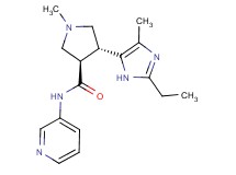 (3R*,4R*)-4-(2-ethyl-4-methyl-1H-imidazol-5-yl)-1-methyl-N-pyridin-3-ylpyrrolidine-3-carboxamide