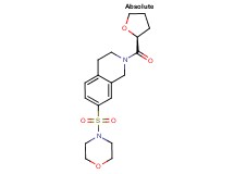 7-(morpholin-4-ylsulfonyl)-2-[(2S)-tetrahydrofuran-2-ylcarbonyl]-1,2,3,4-tetrahydroisoquinoline