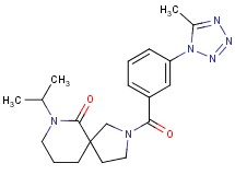 7-isopropyl-2-[3-(5-methyl-1H-tetrazol-1-yl)benzoyl]-2,7-diazaspiro[4.5]decan-6-one