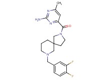 4-{[7-(3,4-difluorobenzyl)-2,7-diazaspiro[4.5]dec-2-yl]carbonyl}-6-methyl-2-pyrimidinamine