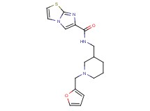 N-{[1-(2-furylmethyl)piperidin-3-yl]methyl}imidazo[2,1-b][1,3]thiazole-6-carboxamide