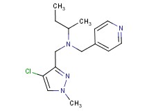 N-[(4-chloro-1-methyl-1H-pyrazol-3-yl)methyl]-N-(pyridin-4-ylmethyl)butan-2-amine