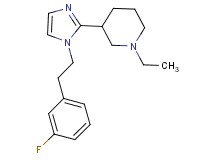 1-ethyl-3-{1-[2-(3-fluorophenyl)ethyl]-1H-imidazol-2-yl}piperidine
