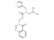 N-isobutyl-3-(4-oxoquinazolin-3(4H)-yl)-N-(3-thienylmethyl)propanamide