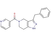 3-benzyl-5-(3-pyridinylcarbonyl)-4,5,6,7-tetrahydro-1H-pyrazolo[4,3-c]pyridine trifluoroacetate
