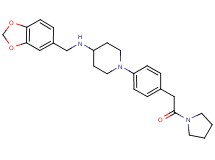 N-(1,3-benzodioxol-5-ylmethyl)-1-{4-[2-oxo-2-(1-pyrrolidinyl)ethyl]phenyl}-4-piperidinamine
