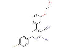 2-amino-6-(4-fluorophenyl)-4-[3-(2-hydroxyethoxy)phenyl]nicotinonitrile