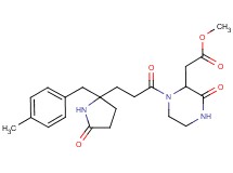 methyl (1-{3-[2-(4-methylbenzyl)-5-oxo-2-pyrrolidinyl]propanoyl}-3-oxo-2-piperazinyl)acetate