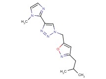 1-[(3-isobutylisoxazol-5-yl)methyl]-4-(1-methyl-1H-imidazol-2-yl)-1H-1,2,3-triazole