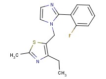 4-ethyl-5-{[2-(2-fluorophenyl)-1H-imidazol-1-yl]methyl}-2-methyl-1,3-thiazole