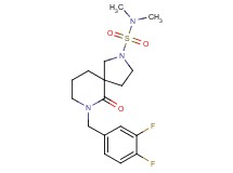 7-(3,4-difluorobenzyl)-N,N-dimethyl-6-oxo-2,7-diazaspiro[4.5]decane-2-sulfonamide
