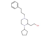2-[1-cyclopentyl-4-(3-phenylpropyl)-2-piperazinyl]ethanol