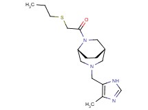 (1S*,5R*)-3-[(4-methyl-1H-imidazol-5-yl)methyl]-6-[(propylthio)acetyl]-3,6-diazabicyclo[3.2.2]nonane
