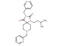 1-(3-methylbutyl)-8-(2-pyridinylmethyl)-3-(3-pyridinylmethyl)-1,3,8-triazaspiro[4.5]decane-2,4-dione