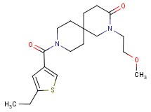 9-[(5-ethyl-3-thienyl)carbonyl]-2-(2-methoxyethyl)-2,9-diazaspiro[5.5]undecan-3-one