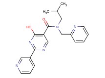 4-hydroxy-N-isobutyl-2-pyridin-3-yl-N-(pyridin-2-ylmethyl)pyrimidine-5-carboxamide