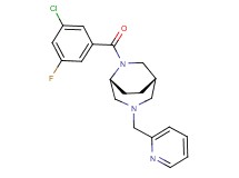 (1S*,5R*)-6-(3-chloro-5-fluorobenzoyl)-3-(2-pyridinylmethyl)-3,6-diazabicyclo[3.2.2]nonane