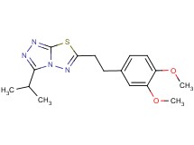 6-[2-(3,4-dimethoxyphenyl)ethyl]-3-isopropyl[1,2,4]triazolo[3,4-b][1,3,4]thiadiazole