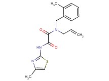 N-allyl-N-(2-methylbenzyl)-N'-(4-methyl-1,3-thiazol-2-yl)ethanediamide