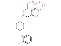(3,4-dimethoxybenzyl){[1-(2-fluorobenzyl)-4-piperidinyl]methyl}(2-methoxyethyl)amine