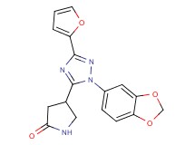 4-[1-(1,3-benzodioxol-5-yl)-3-(2-furyl)-1H-1,2,4-triazol-5-yl]pyrrolidin-2-one