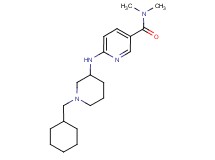 6-{[1-(cyclohexylmethyl)-3-piperidinyl]amino}-N,N-dimethylnicotinamide