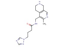 N-[(3-methyl-5,6,7,8-tetrahydro-2,7-naphthyridin-4-yl)methyl]-4-(1H-1,2,4-triazol-1-yl)butanamide