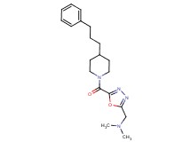N,N-dimethyl-1-(5-{[4-(3-phenylpropyl)piperidin-1-yl]carbonyl}-1,3,4-oxadiazol-2-yl)methanamine