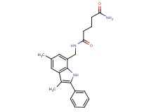 N-[(3,5-dimethyl-2-phenyl-1H-indol-7-yl)methyl]pentanediamide