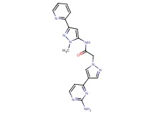 2-[4-(2-aminopyrimidin-4-yl)-1H-pyrazol-1-yl]-N-(1-methyl-3-pyridin-2-yl-1H-pyrazol-5-yl)acetamide