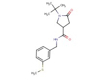 1-tert-butyl-N-[3-(methylthio)benzyl]-5-oxo-3-pyrrolidinecarboxamide
