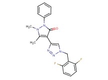 4-[1-(2,6-difluorobenzyl)-1H-1,2,3-triazol-4-yl]-1,5-dimethyl-2-phenyl-1,2-dihydro-3H-pyrazol-3-one