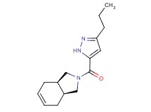 (3aR*,7aS*)-2-[(3-propyl-1H-pyrazol-5-yl)carbonyl]-2,3,3a,4,7,7a-hexahydro-1H-isoindole
