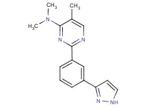 N,N,5-trimethyl-2-[3-(1H-pyrazol-3-yl)phenyl]-4-pyrimidinamine