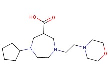 1-cyclopentyl-4-(2-morpholin-4-ylethyl)-1,4-diazepane-6-carboxylic acid