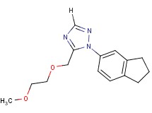 1-(2,3-dihydro-1H-inden-5-yl)-5-[(2-methoxyethoxy)methyl]-1H-1,2,4-triazole