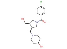 1-{[(3R*,4R*)-1-(4-chlorobenzoyl)-4-(hydroxymethyl)pyrrolidin-3-yl]methyl}piperidin-4-ol