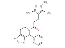 4-pyridin-2-yl-5-[3-(1,3,5-trimethyl-1H-pyrazol-4-yl)propanoyl]-4,5,6,7-tetrahydro-1H-imidazo[4,5-c]pyridine