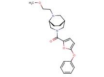 (1R*,5R*)-6-(2-methoxyethyl)-3-(5-phenoxy-2-furoyl)-3,6-diazabicyclo[3.2.2]nonane