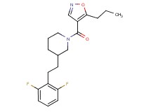 3-[2-(2,6-difluorophenyl)ethyl]-1-[(5-propyl-4-isoxazolyl)carbonyl]piperidine