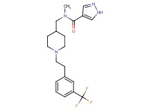 N-methyl-N-[(1-{2-[3-(trifluoromethyl)phenyl]ethyl}-4-piperidinyl)methyl]-1H-pyrazole-4-carboxamide