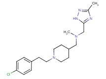 ({1-[2-(4-chlorophenyl)ethyl]piperidin-4-yl}methyl)methyl[(3-methyl-1H-1,2,4-triazol-5-yl)methyl]amine