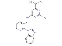 N-{[2-(1H-benzimidazol-1-yl)pyridin-3-yl]methyl}-6-isopropyl-2-methylpyrimidin-4-amine
