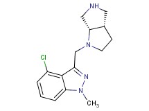 4-chloro-3-[rel-(3aS,6aS)-hexahydropyrrolo[3,4-b]pyrrol-1(2H)-ylmethyl]-1-methyl-1H-indazole dihydrochloride